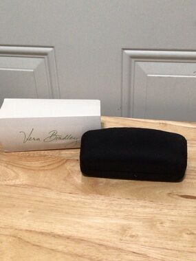 Vera Bradley Black Fabric Eyeglass Case